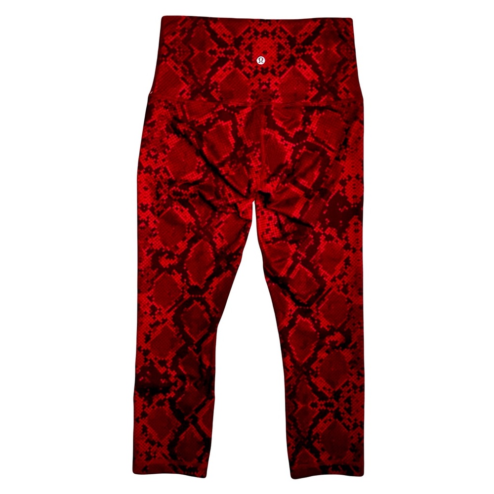 Lululemon Athletica Red Python Print Leggings - image 2